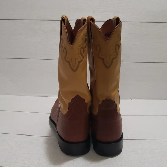 Luchesse 2000 block color round toe mens boots 9D